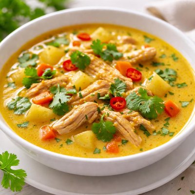 Chicken curry soup