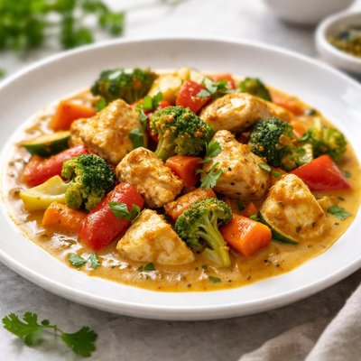 Chicken curry with vegetables