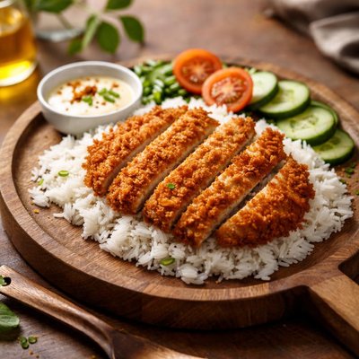 Chicken cutlet rice