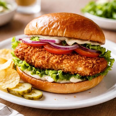 Chicken cutlet sandwich