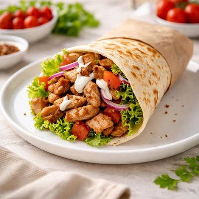 Chicken doner wrap
