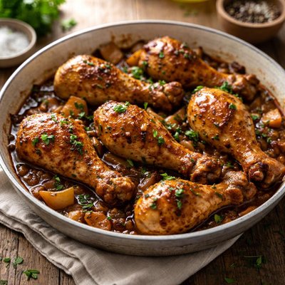 Chicken drumstick braised