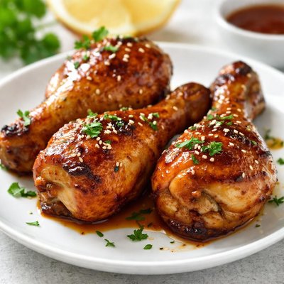 Chicken drumstick with sauce