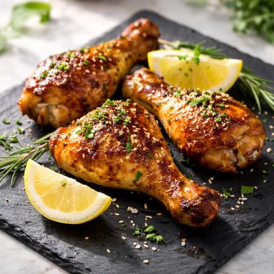 Chicken drumsticks baked