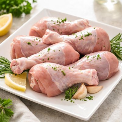 Chicken drumsticks without skin
