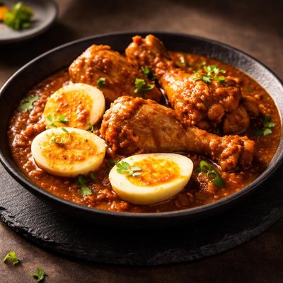 Chicken egg curry