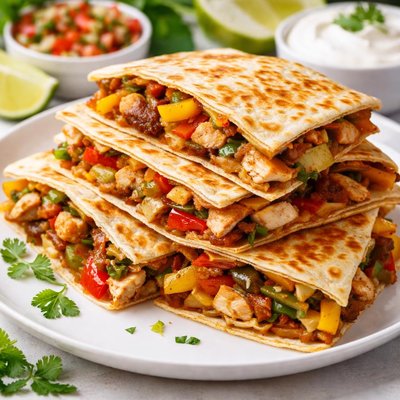 Chicken fajita quesadilla