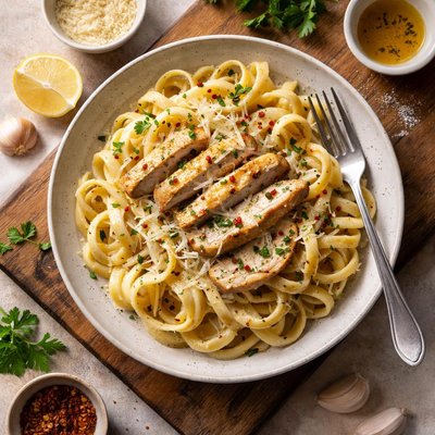 Chicken fettucine