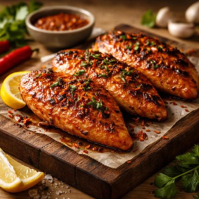 Chicken fillet marrinated in peri peri