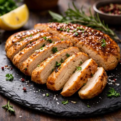 Chicken fillets slices