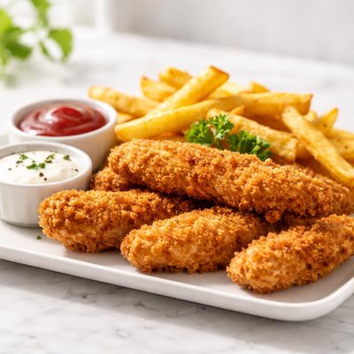 Chicken fingers ans fries
