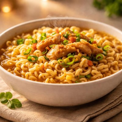 Chicken flavored noodles