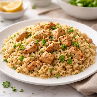 Chicken flavored rice