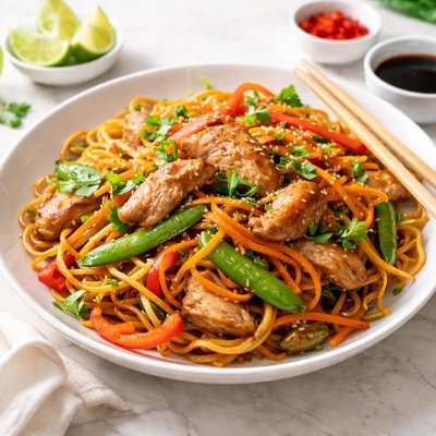 Chicken fried noodles