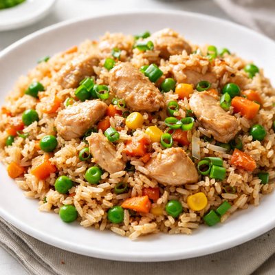 Chicken fried rice with vegetables