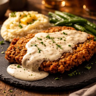 Chicken fried stake with gravy