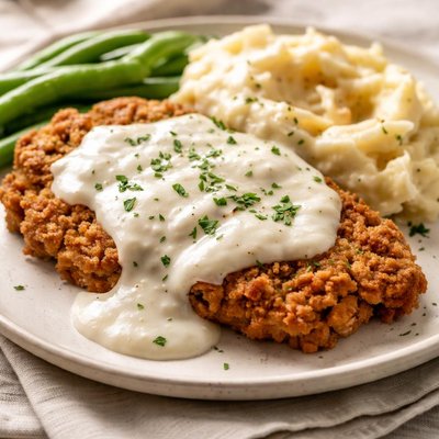 Chicken fried steak with gravy