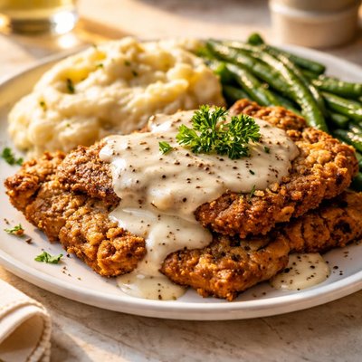 Chicken fried venison