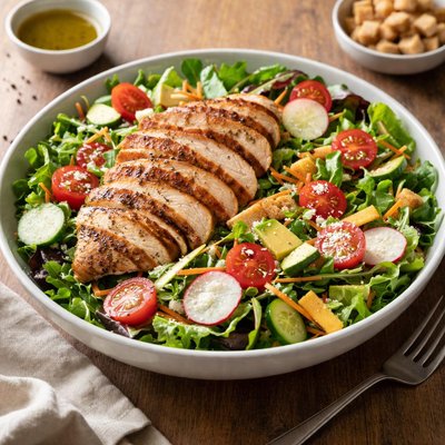 Chicken garden salad