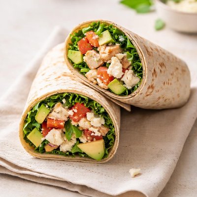 Chicken goat cheese wrap