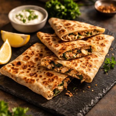 Chicken gozleme