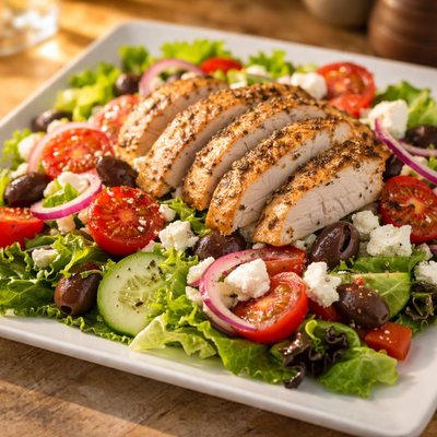 Chicken greek salad
