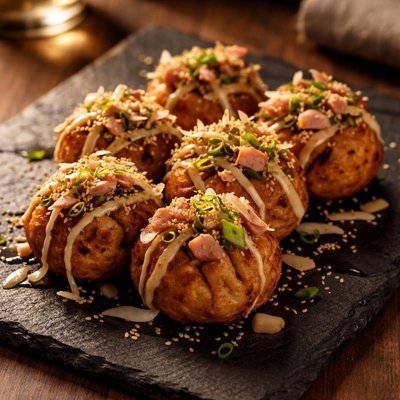 Chicken ham takoyaki