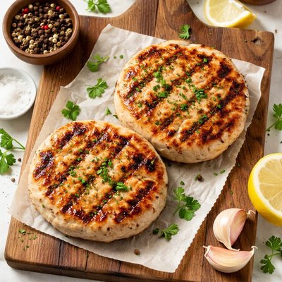 Chicken hamburger patty