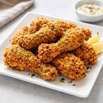 Chicken in corn flour