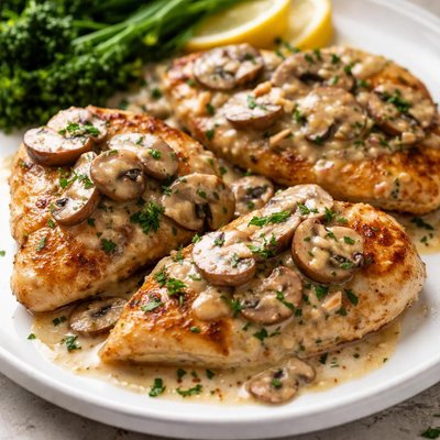 Chicken in mushroom sauce