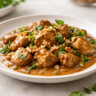 Chicken in peanut butter sauce
