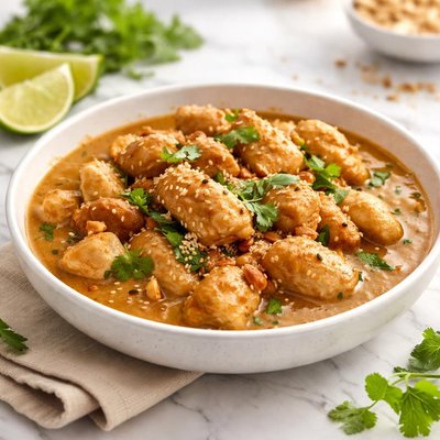 Chicken in satay sauce