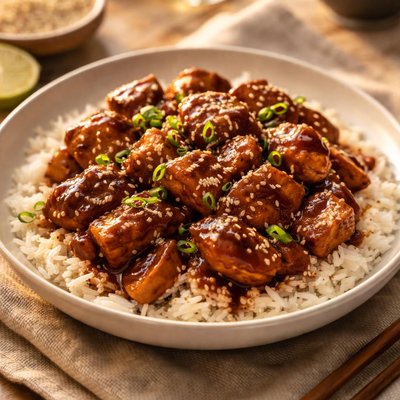 Chicken in teriyaki sauce