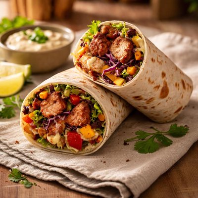 Chicken jerk wrap