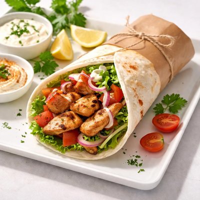 Chicken kabab wrap