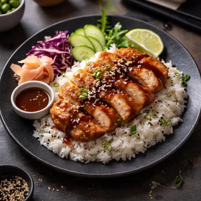 Chicken katsu rice