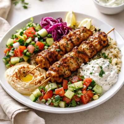 Chicken kebab bowl