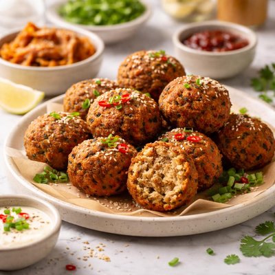 Chicken korean falafel