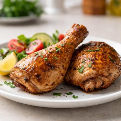 Chicken leg ad thigh