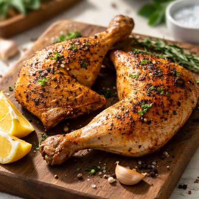 Chicken leg quarter with skin