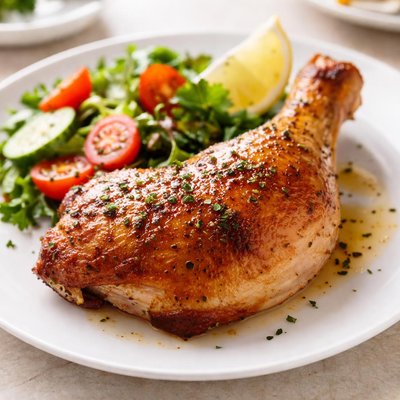 Chicken leg with skin