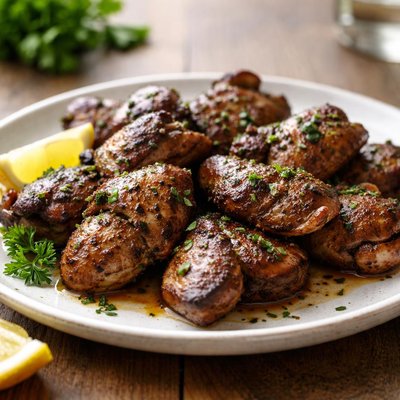Chicken livers grilled