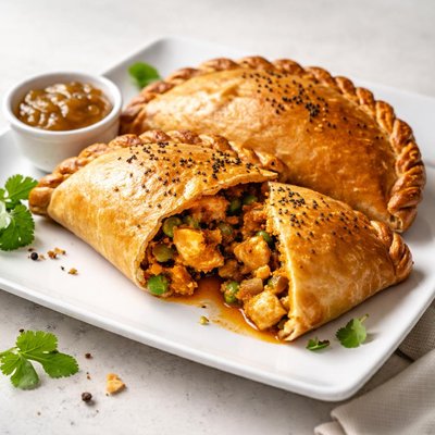 Chicken massala pasty