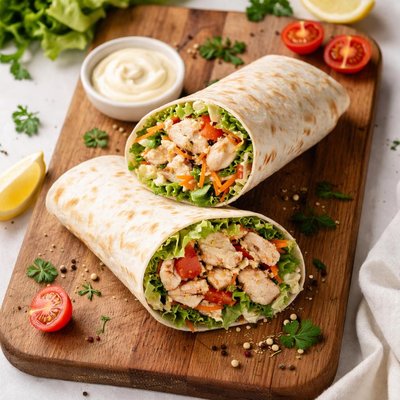 Chicken mayo wrap