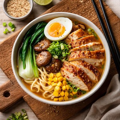 Chicken miso ramen