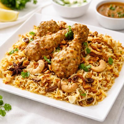 Chicken mughlai biryani