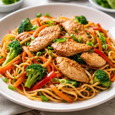 Chicken noodles