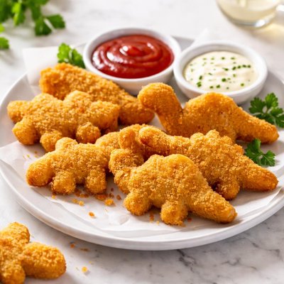 Chicken nugget dinos