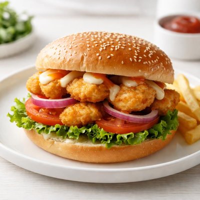 Chicken nugget sandwich