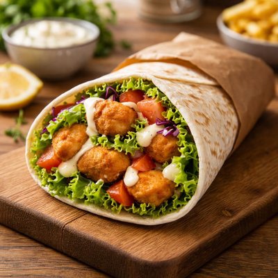 Chicken nugget wrap